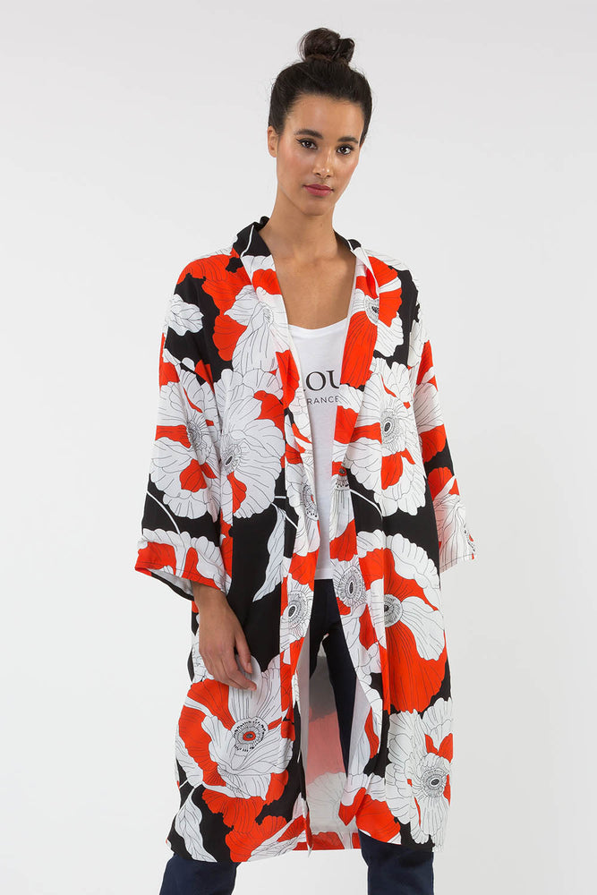 Kimono oversize manches 3/4 fabriqué en France Carrousel